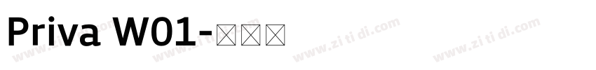 Priva W01字体转换